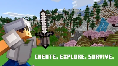 minecraft create explore survive