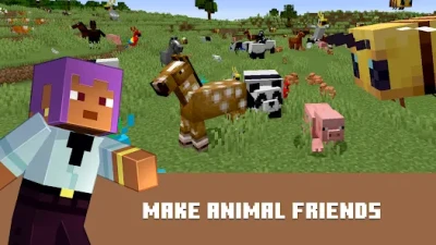 minecraft make animal friends